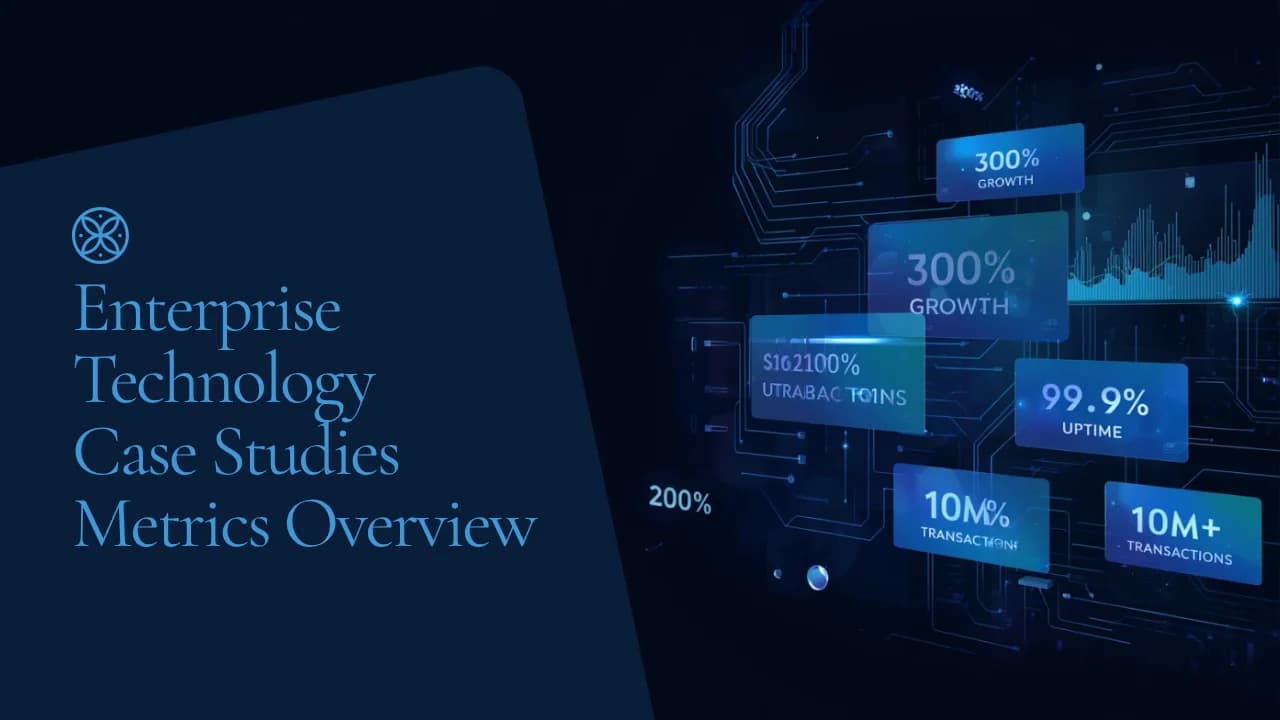 Enterprise metrics dashboard